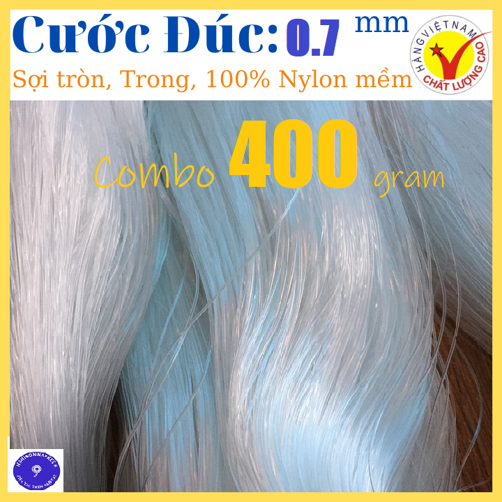 Dây cước đúc liền cuộn số 70 cước đan chài câu cá thả diều cắt cỏ dây treo cuộn 400gram