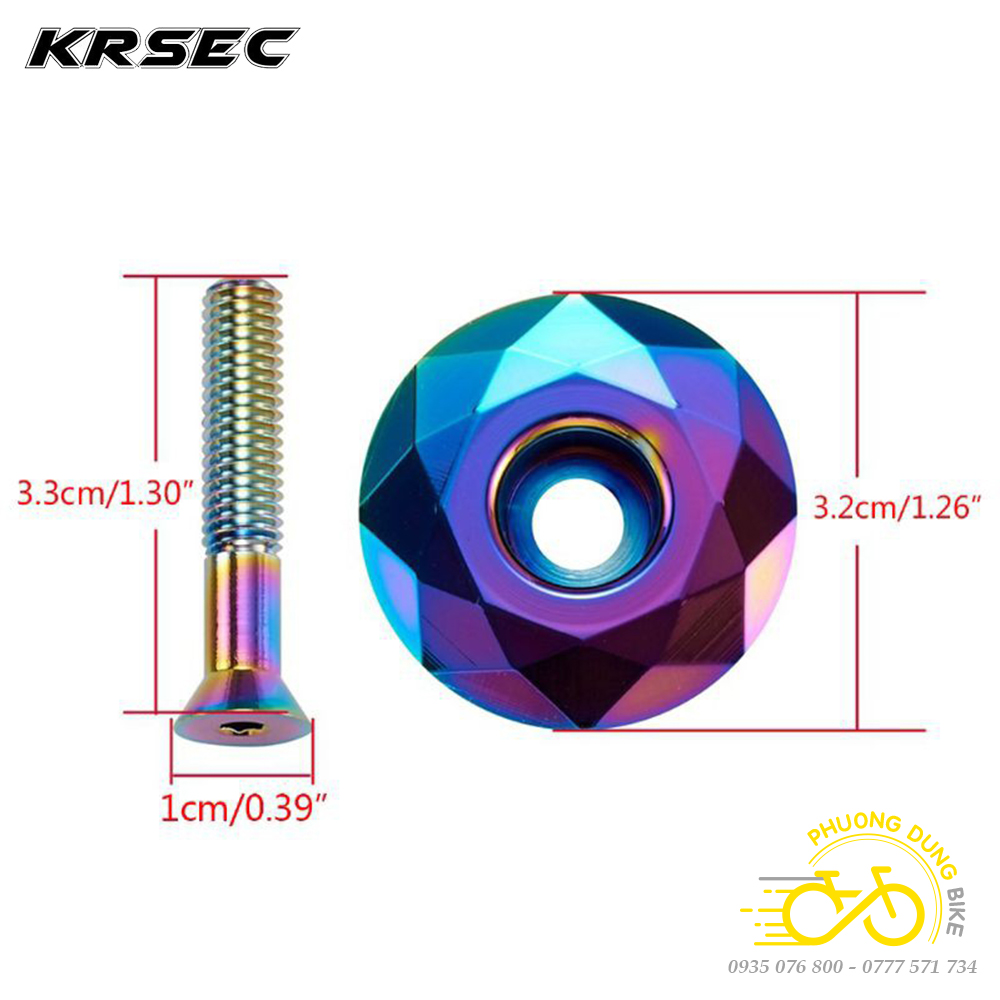 Nắp đậy pô tăng xe đạp KRSEC