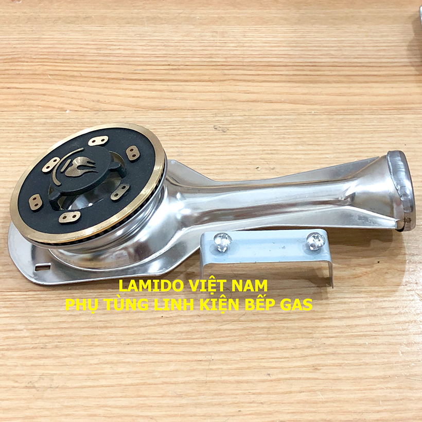 Điếu inox + Đầu Đốt sen chia lửa bếp gas chén đồng 78 loại LỚN  MS01- [ HỎA TỐC ] [LINH KIỆN] - ( Kèm Bass gắn + Vít)