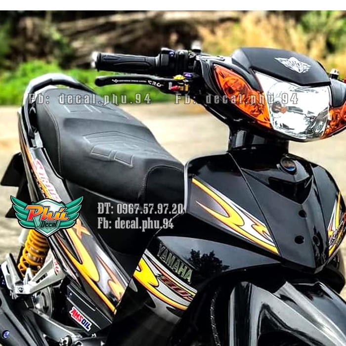 Tem rời Sirius chế xe đen (p)|mẫu mã đa dạng|chi tiết sắc nét|nhận làm Tem rời theo yêu cầu, cam kết hàng đúng với hình mô tả