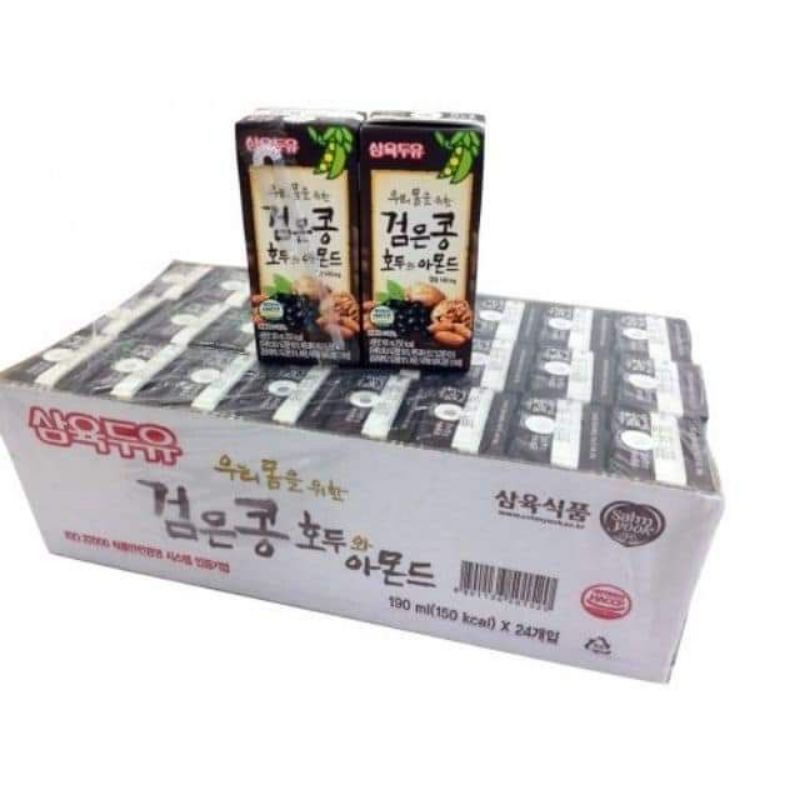 Thùng sữa hạt hạnh nhân óc chó sahmyook hàn quốc