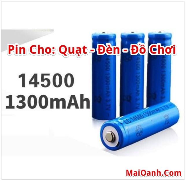 Pin 14500 3.7v 1300mah