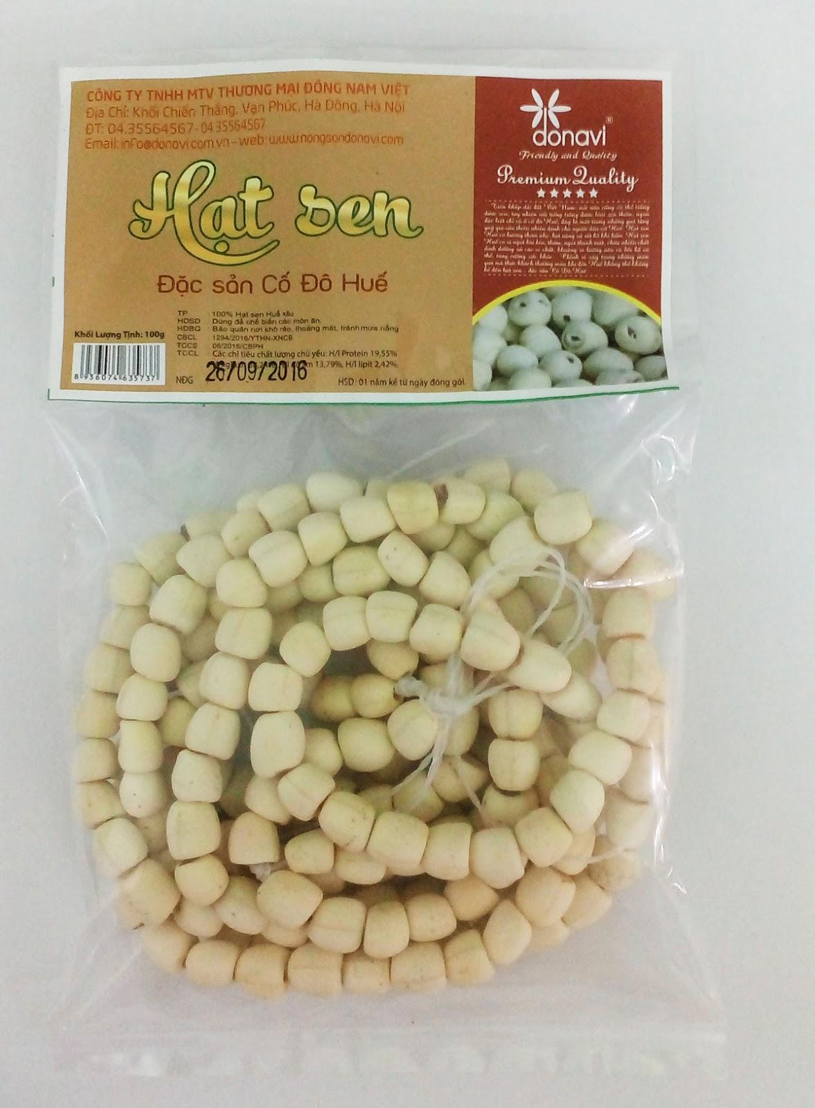 1 dây Hạt sen Huế 100 hạt loại đặc biệt ( MIỄN SHIP khi mua từ 3 sản phẩm )