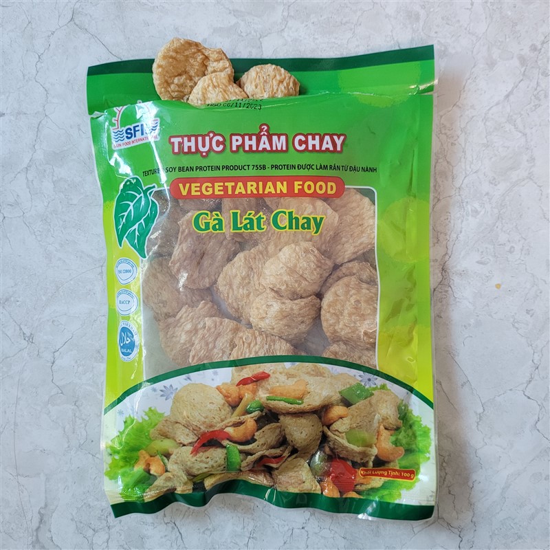 Túi 100gr Gà lát chay thực phẩm chay từ đậu nành