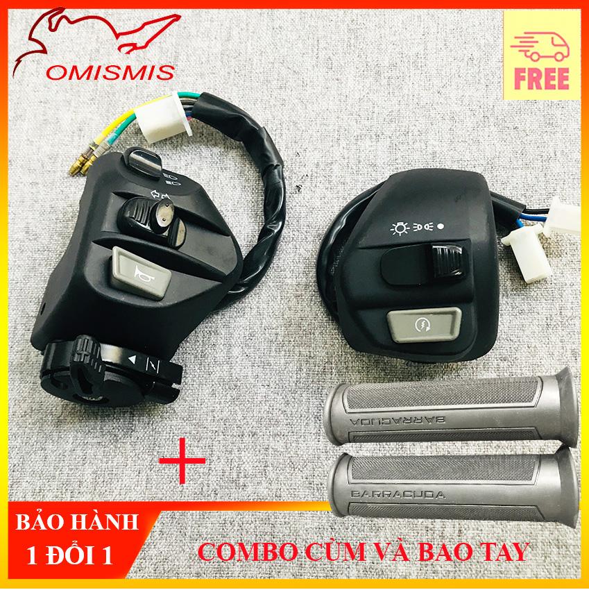 [HCM][COMBO CÙM YAMAHA VÀ BAO TAY] COMBO CÙM CÔNG TẮC YAMAHA TRÁI PHẢI VÀ BAOTAY BARACUDA CAO CẤP ( EXCITER  NOUVO JUPITER LUVIAS ...)