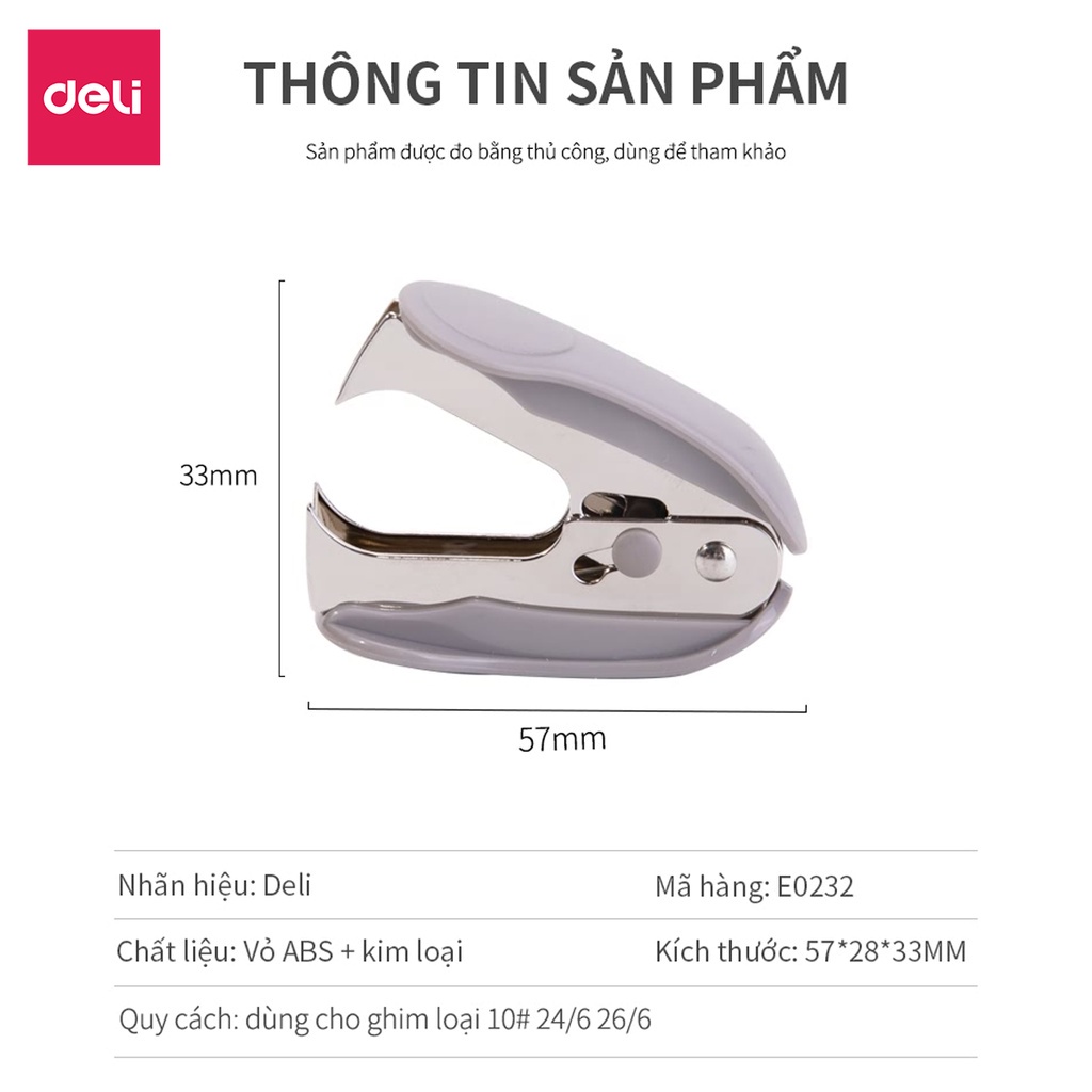 Nhổ ghim Deli 0232 / Gỡ kim Deli E0232