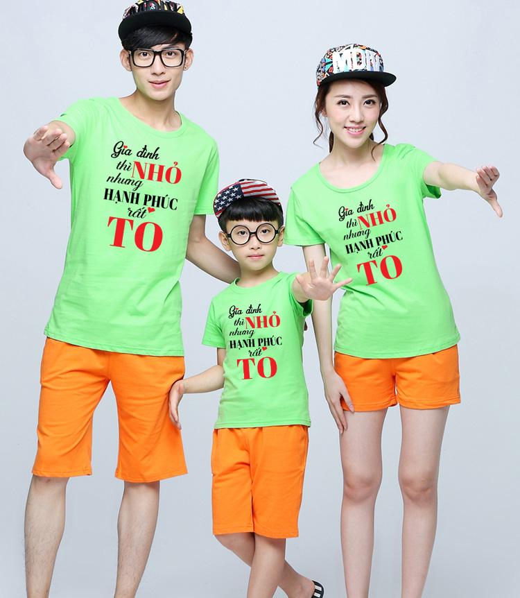 [HCM]Áo thun gia đình in hình  GIA ĐÌNH THÌ NHỎ NHƯNG HẠNH PHÚC RẤT TO  - MGD10 - giá trên là giá cho 1 chiếc áo