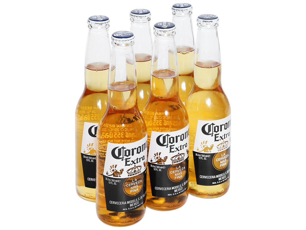 Bia Corona Extra - lốc 6 chai 355ml