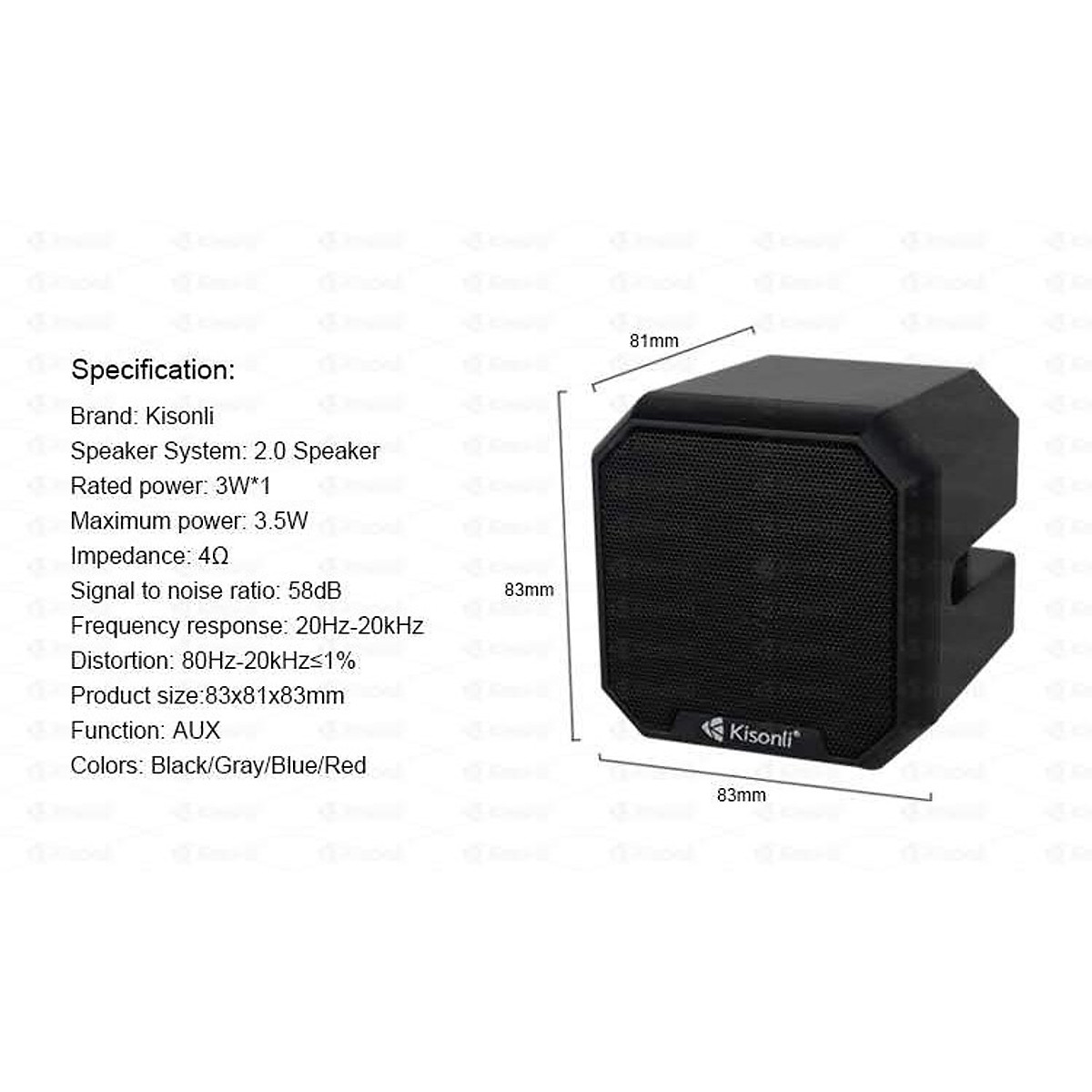 Loa USB 2.0 mini Kisonli i-550