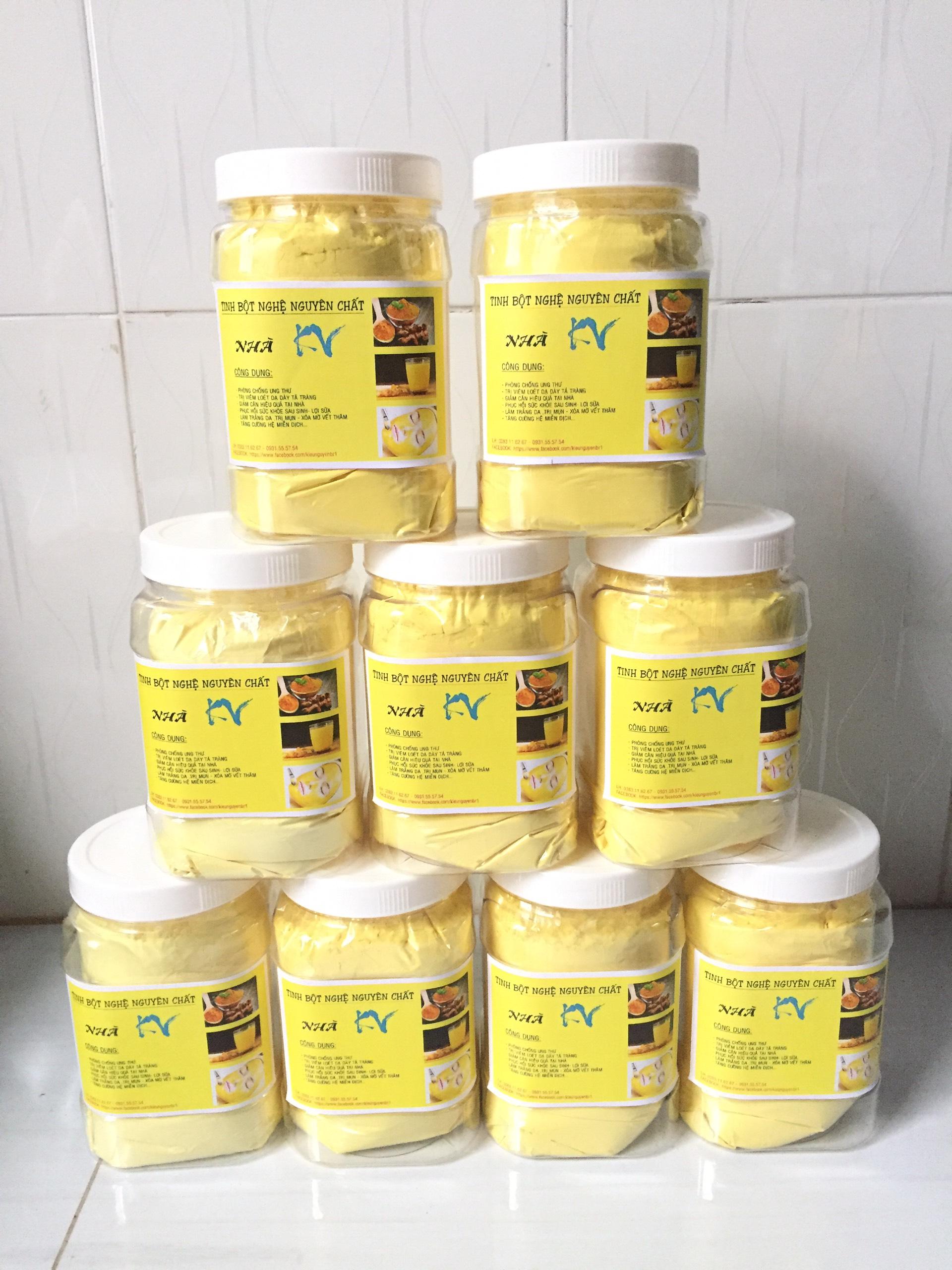 tinh bột nghệ nguyên chất 100% (0.5kg) .