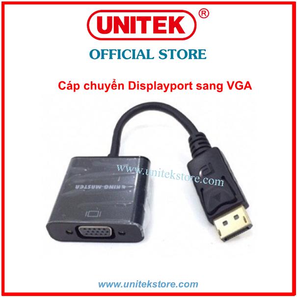 [UNITEK STORE] CÁP CHUYỂN DISPLAYPORT SANG VGA KINGMASTER (KY-M 361W)