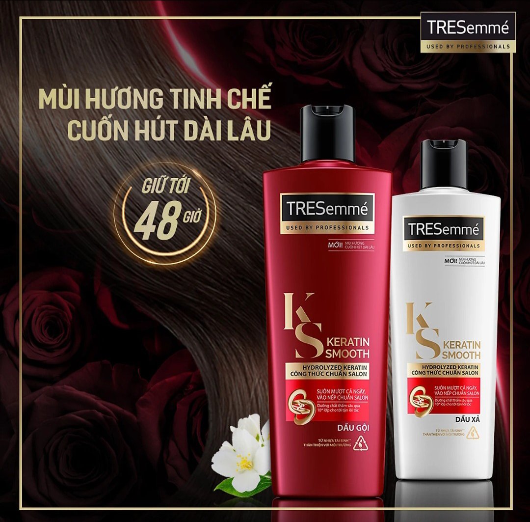 [Chính hãng] Dầu Gội TRESEMME Keratin Smooth 640g - Date 2025