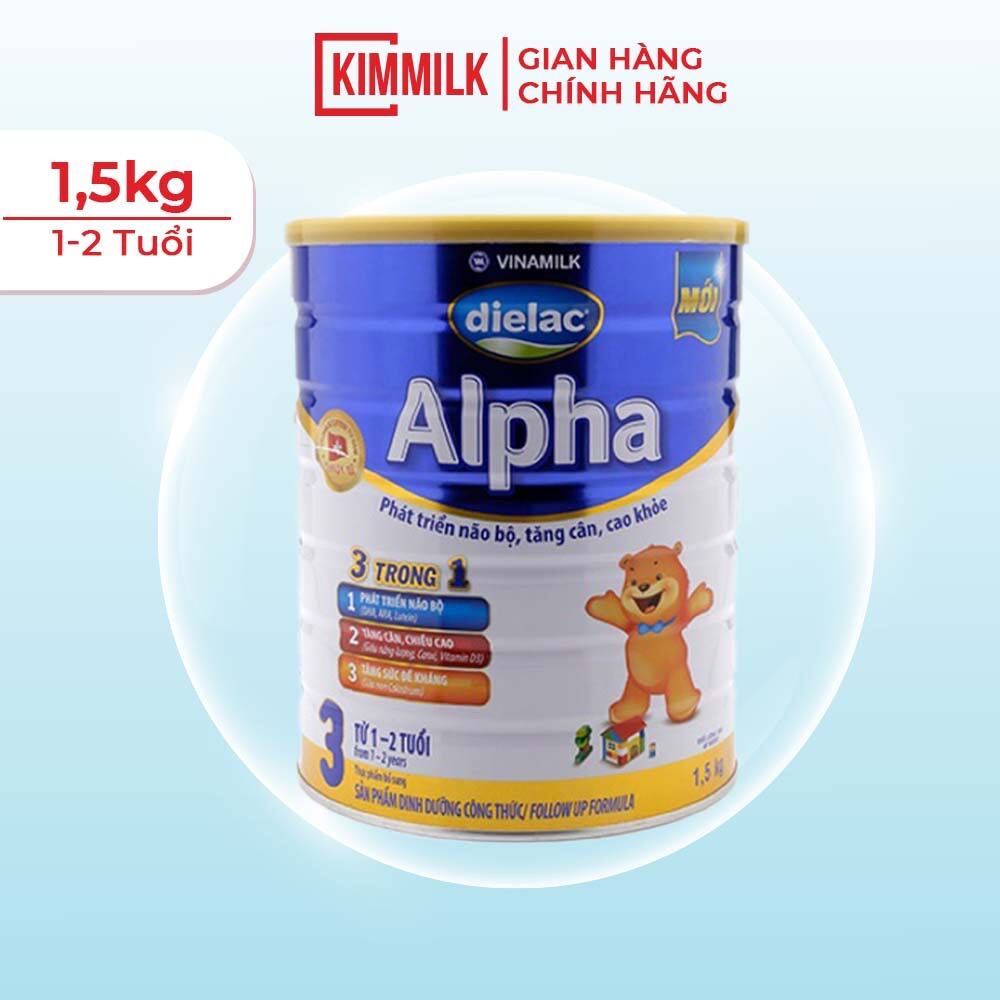[Hoàn tiền 12%] Sữa Bột Dielac Alpha 3 1.5kg