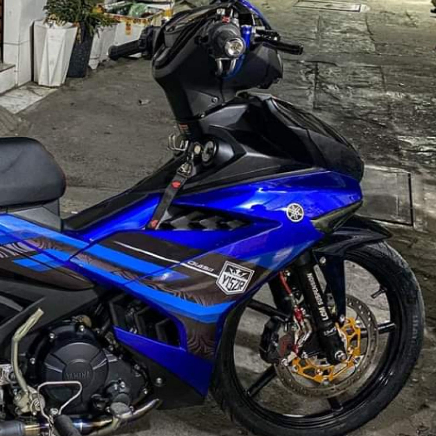 Tem Rời Exciter 150 2022 Đen Xanh Gp