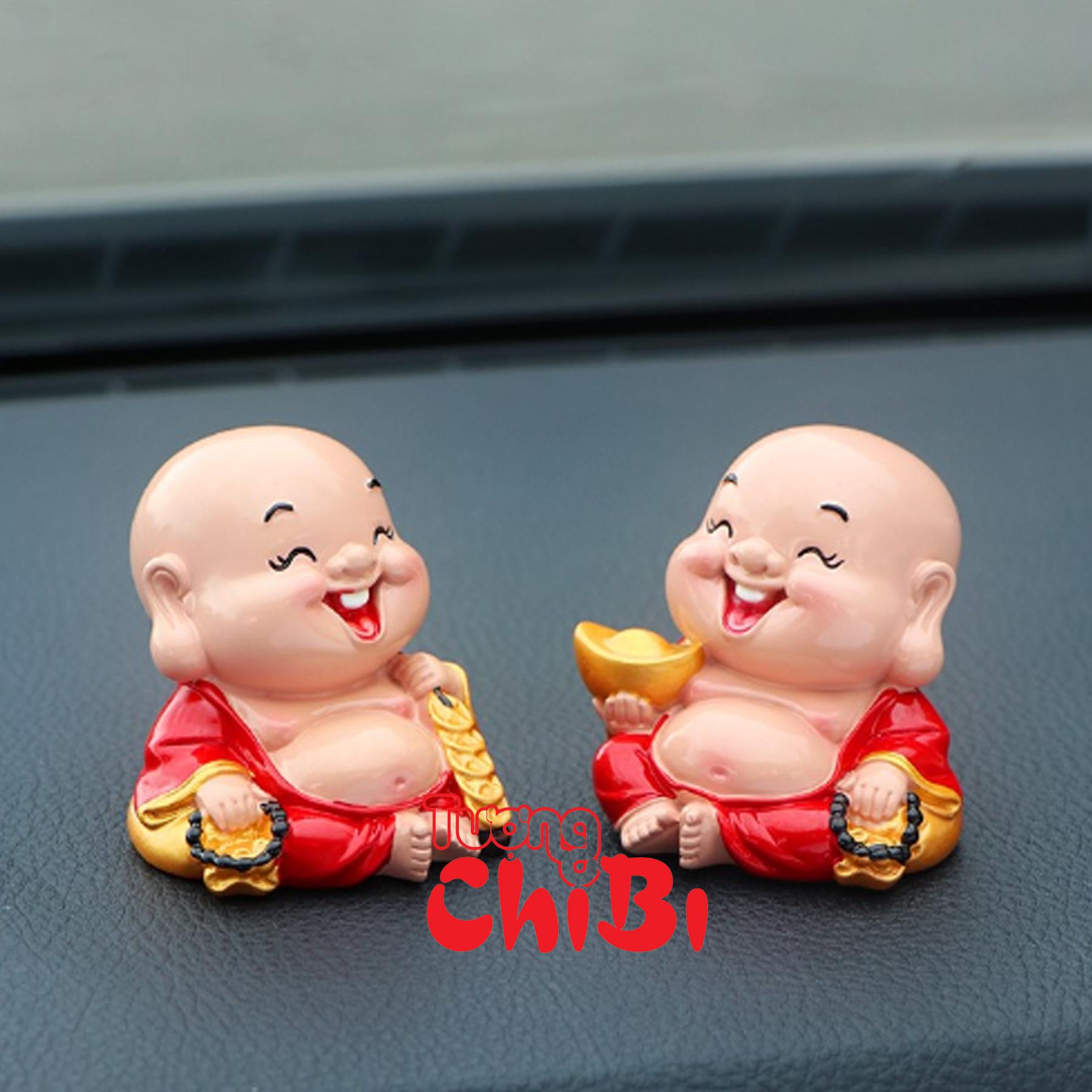 [HCM]TƯỢNG CHIBI DI LẶC 6CM - Cầm thỏi vàng