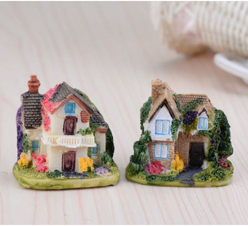 Biệt thự mini trang trí hồ cá tiểu cảnh