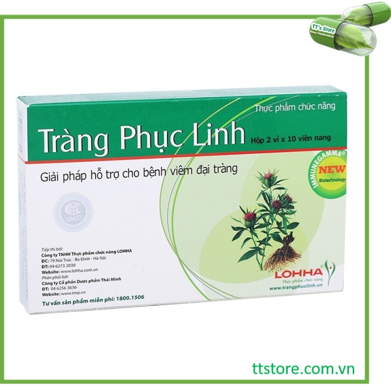 [HCM][Mẫu mới] Tràng Phục Linh (Hộp 20 viên) - Hỗ trợ viêm đại tràng