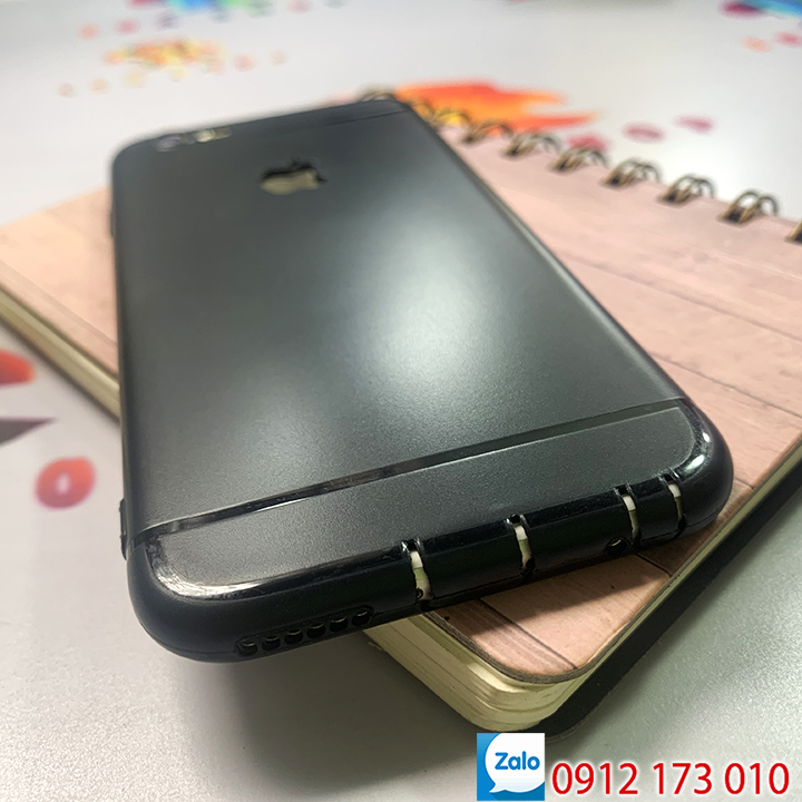 Ốp lưng Iphone 6 Plus / 6S Plus nhựa dẻo màu đen - Case iP6P