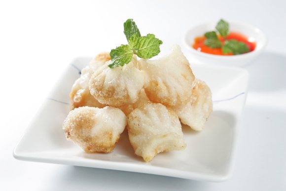 Há cảo nhân thịt và rau củ