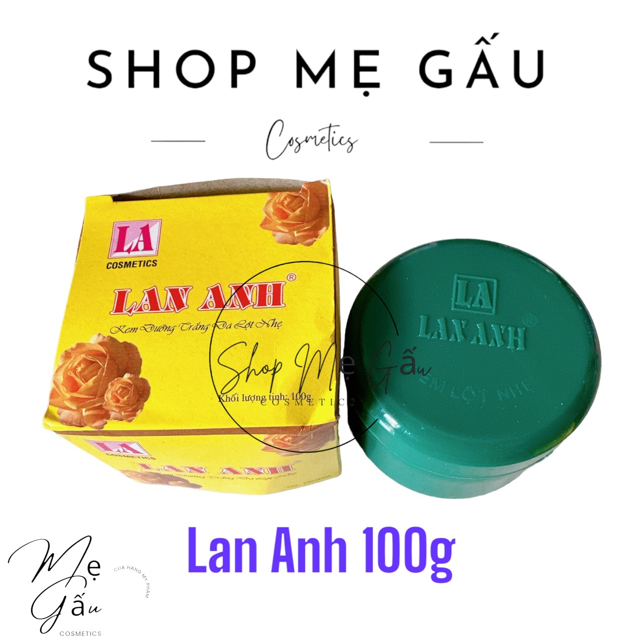 Kem dưỡng trắng da Lan anh 30g, 100g
