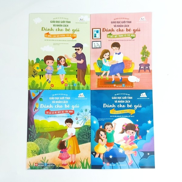 Sách - Giáo dục giới tính và nhân cách cho bé gái 4 cuốn (dành cho bé 5-12 tuổi)