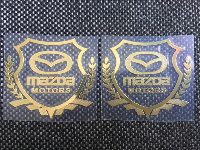 [HCM]Bộ 2 Logo Decal 3D dán xe ô tô (mazda)