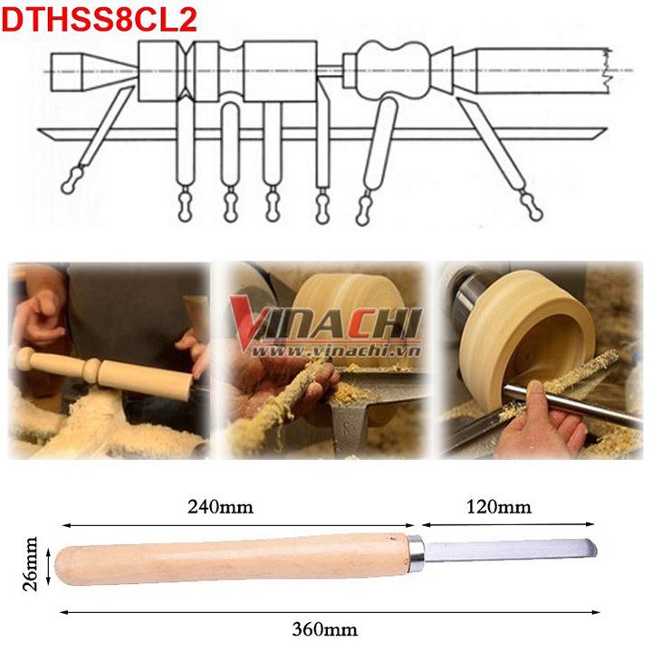 Bộ dao tiện,đục gỗ HSS bộ 8 cái - Loại 2
