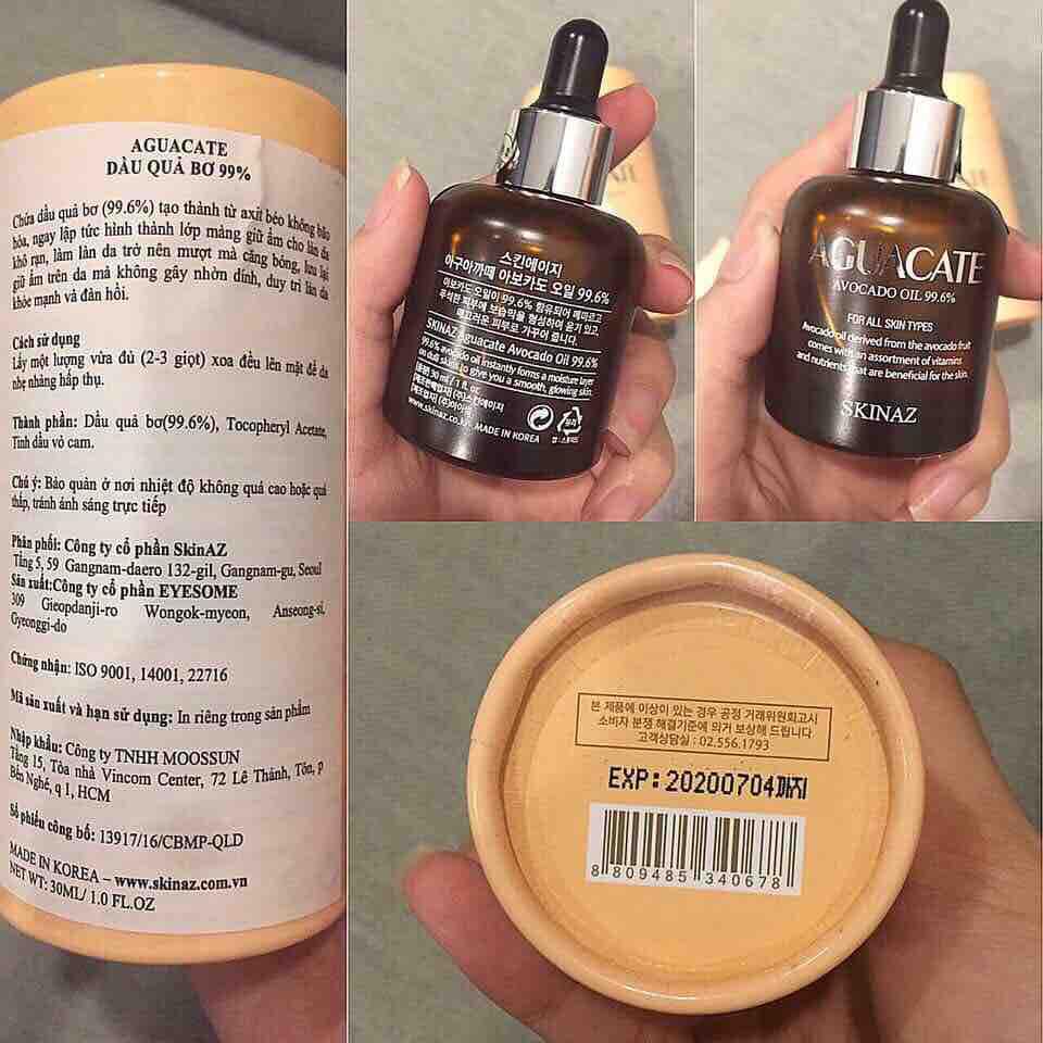 [HCM]Tinh chất bơ Skinaz Hàn Quốc