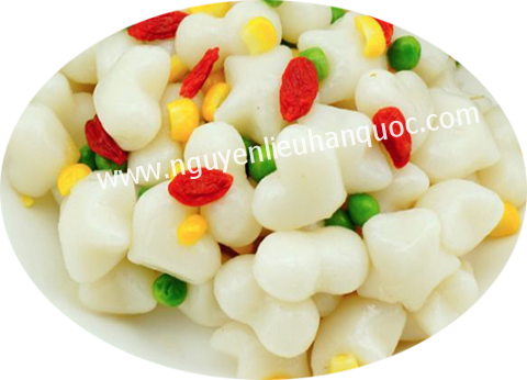 1KG BÁNH GẠO TOKPOKKI HOA SAO TIM - doanvat_hangduong