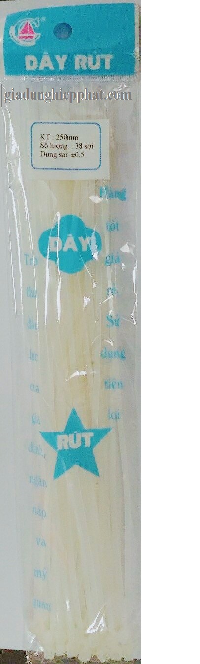 Dây rút trắng bằng nhựa 5size (100-150-200-250-300mm)