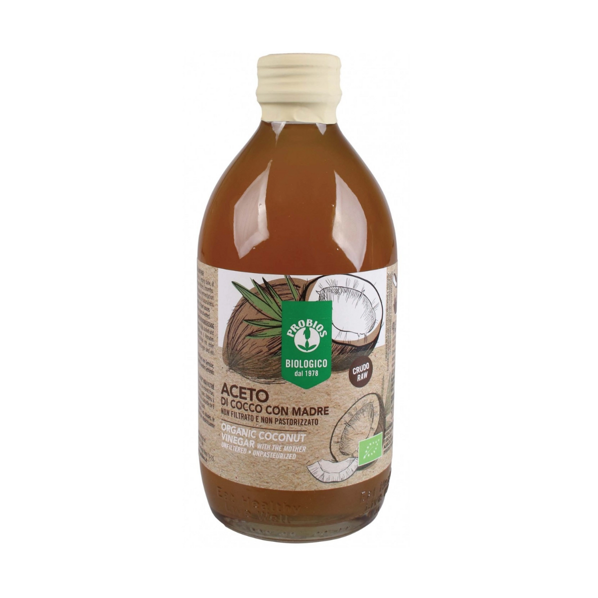 Giấm dừa hữu cơ Coconut (Có giấm cái) 500ml - ProBios