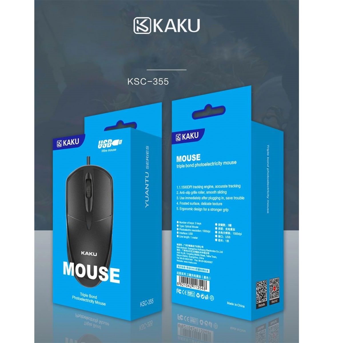 [HCM]Chuột USB Kaku KSC 355