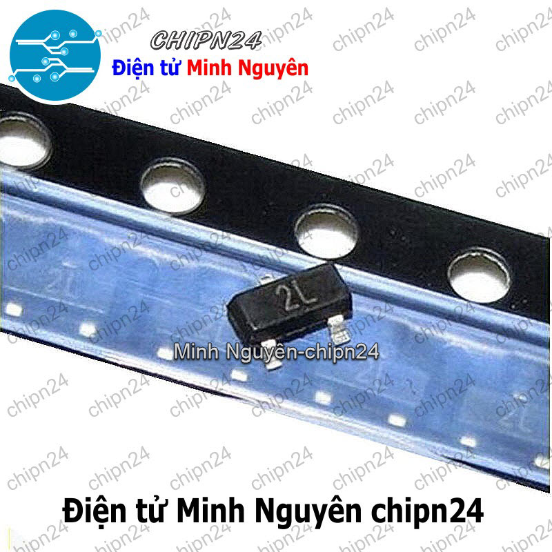[25 con] (G3.1) Transistor Dán 2N5401 (2L) PNP SOT-23 300mA 100V (SMD) (MMBT5401LT1G 5401) - HH006085