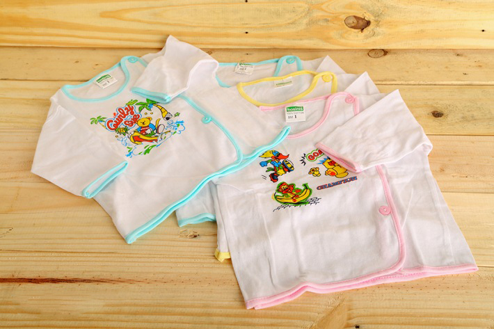 [HCM]Combo 10 Áo Sơ Sinh (5 Áo Tay Dài + 5 Áo Tay Ngắn) Đủ size cho Bé
