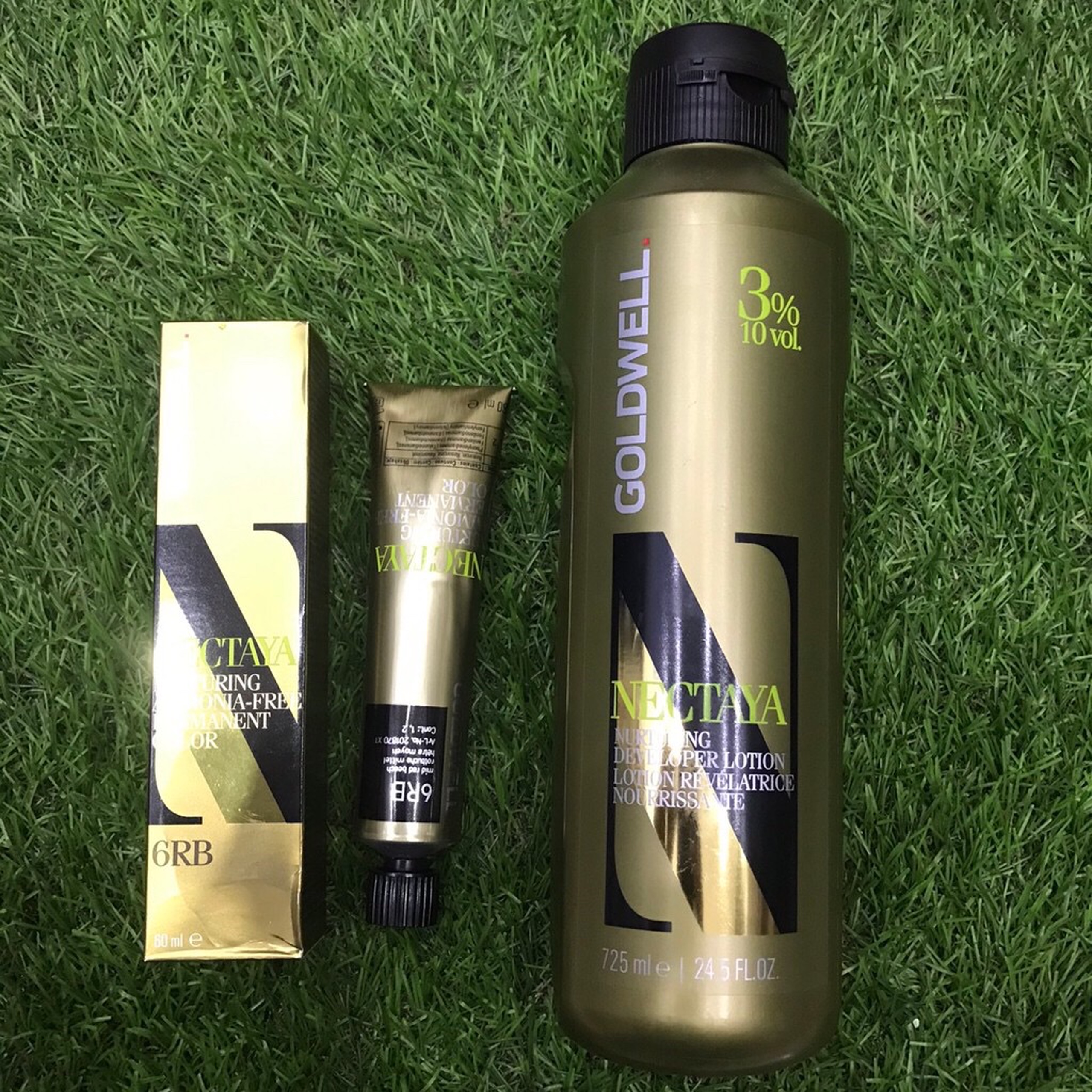 [HCM]Combo thuốc nhuộm tóc oxy Nectaya Goldwell Free Amoniac 60ml/725ml