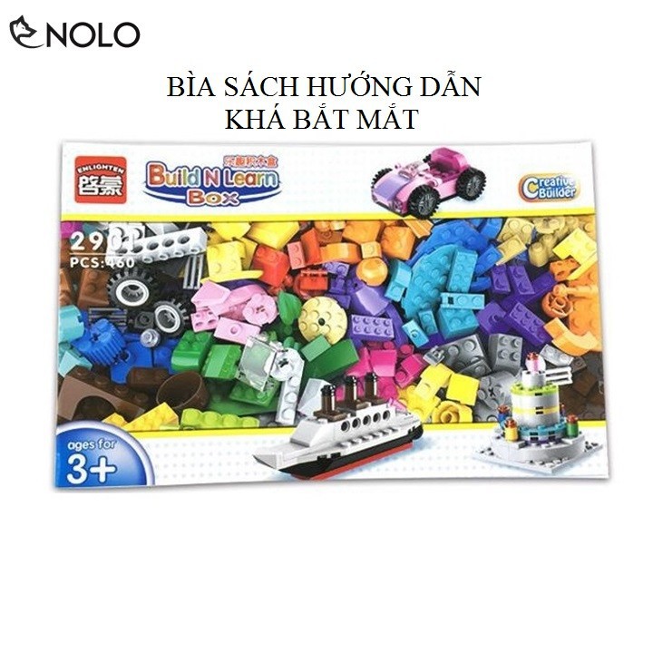 BỘ XÊP HÌNH 460 CHI TIẾT CHO BÉ