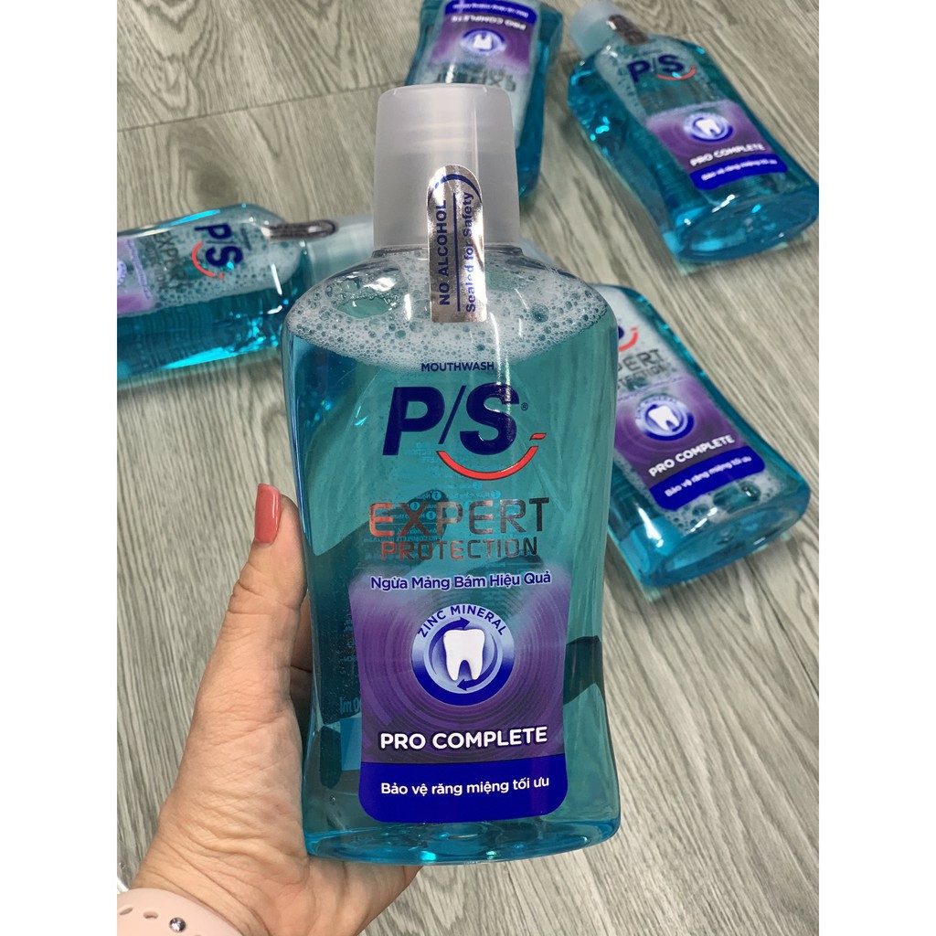 [HCM]Nước súc miệng PS diệt khuẩn 500ml
