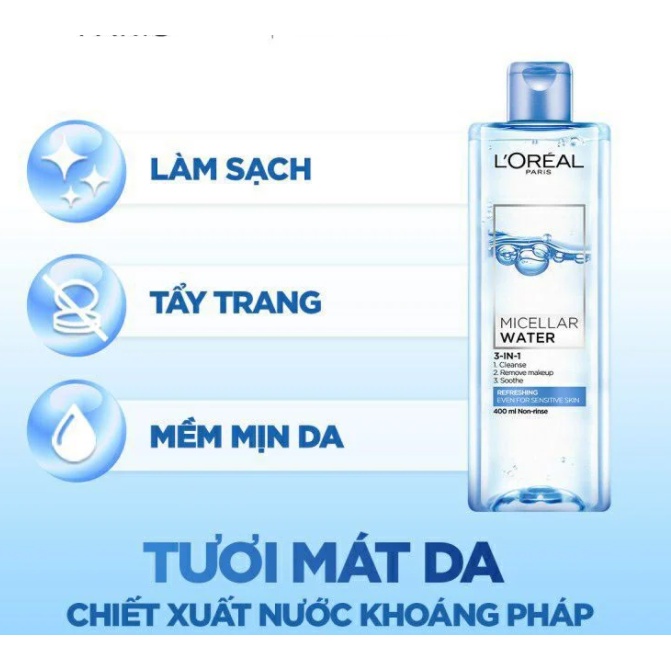 Nước Tẩy Trang Loreal - LOreal Paris 3-In-1 Micellar Water