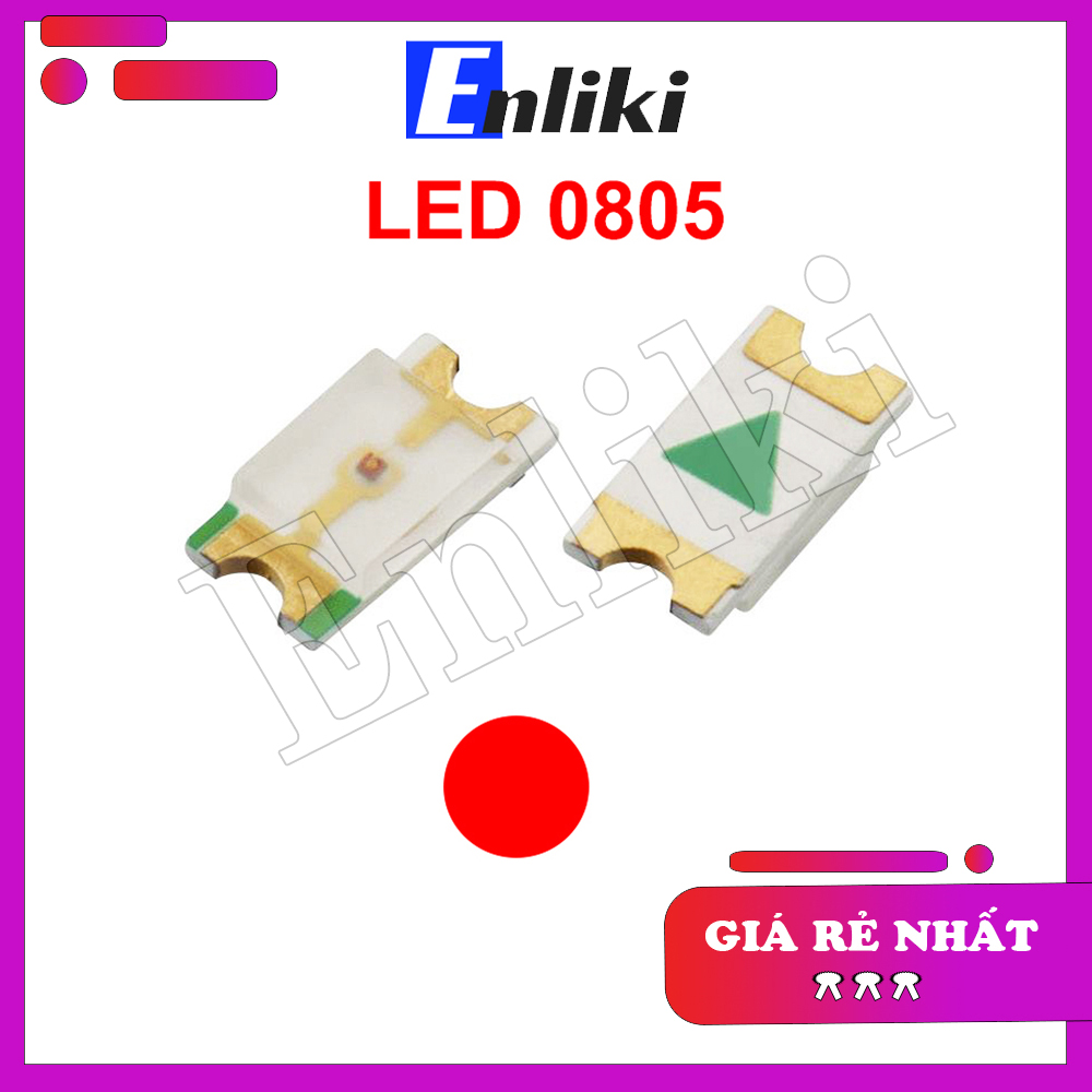 Led dán 0805 màu đỏ (10 Chiếc)