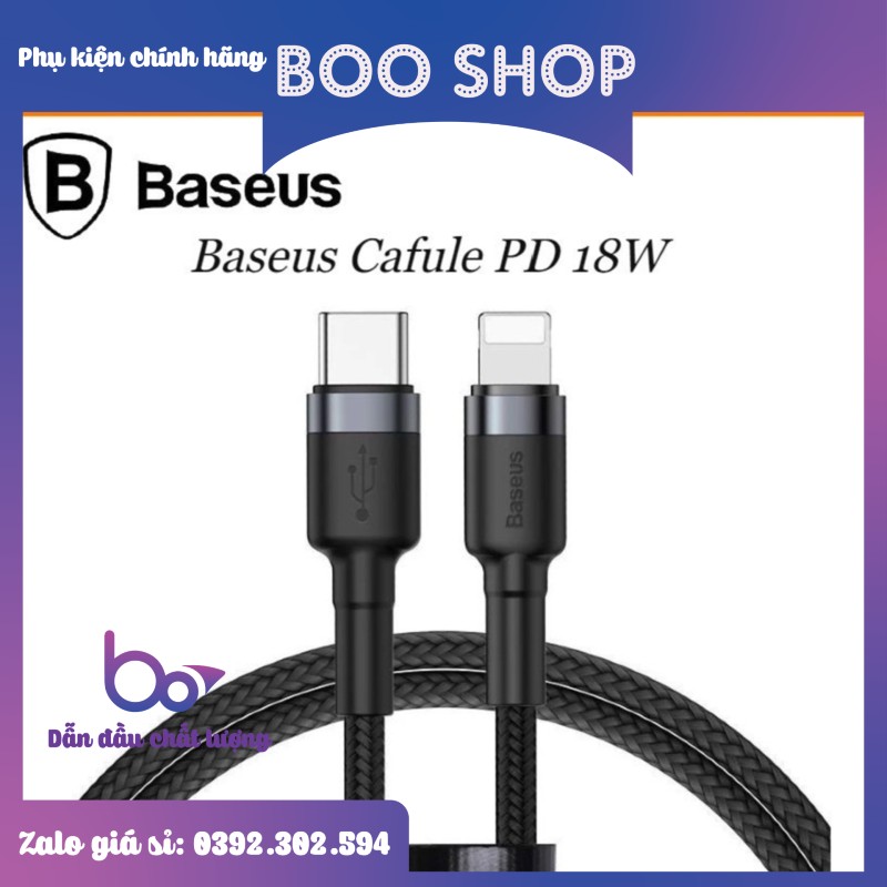 [ CHÍNH HÃNG ] DÂY SẠC , CÁP SẠC 18W TYPE- C TO LIGHTNING CHO IPHONE - BH 12 THÁNG