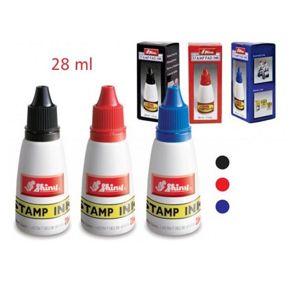 12 lọ Mực dấu Shiny 28ml