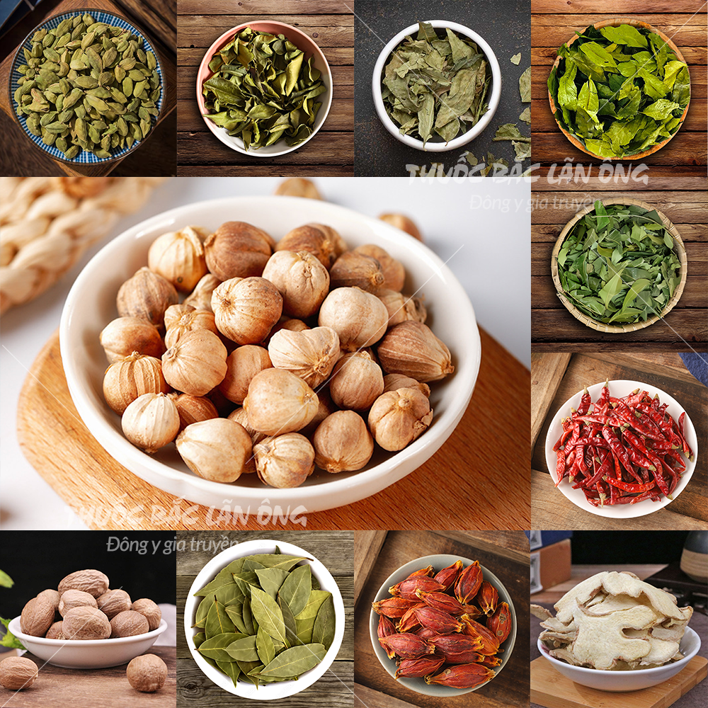 Bạch đậu khấu 100g, đậu khấu trắng khô, thơm, cay, gia vị nấu phở, lẩu cay Tứ Xuyên