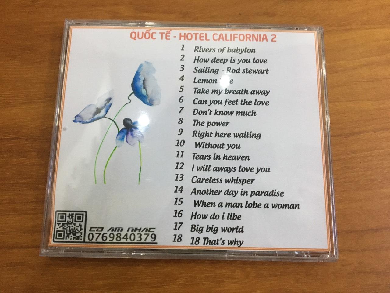 [MDCD] ĐĨA NHẠC CD QUỐC TẾ HOTEL CALIFORNIA (2CD)