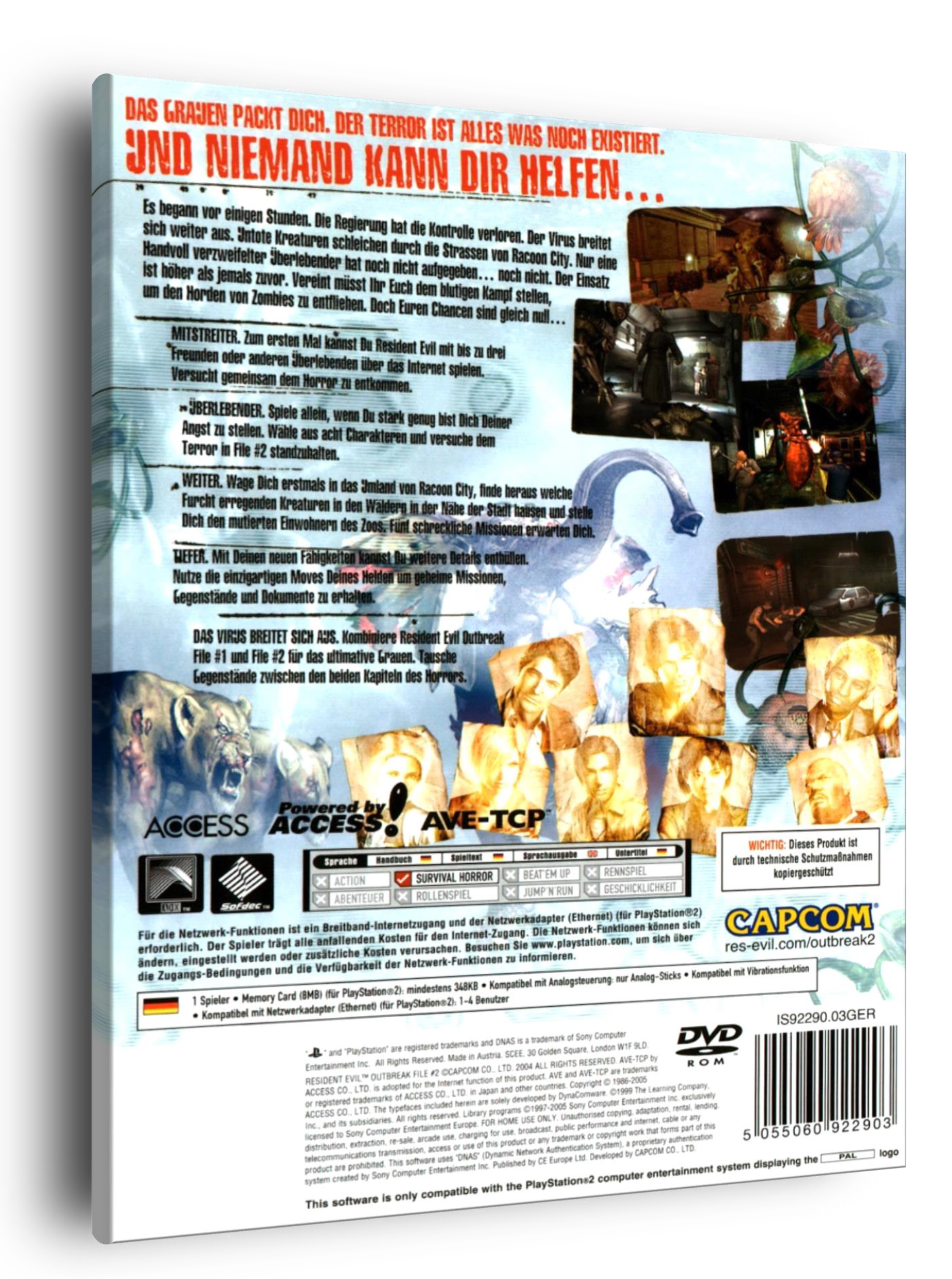 Đĩa game PS2, Resident Evil Outbreak: File #2. cho PS2