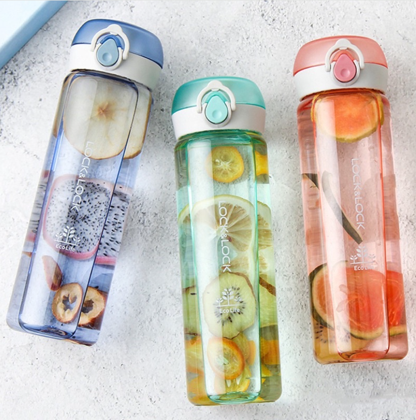 Bình Nước Nhựa Tritan LocknLock One Touch Bottle 500ml ABF645