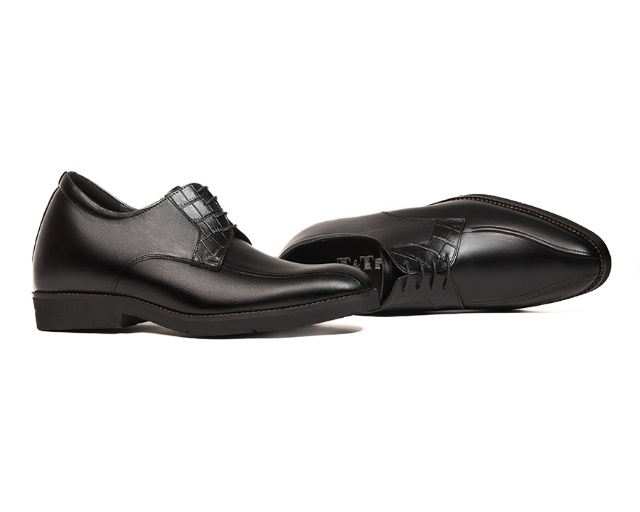 [ 8CM ] Giày Tăng Chiều Cao Nam T&TRA S1096 Đen