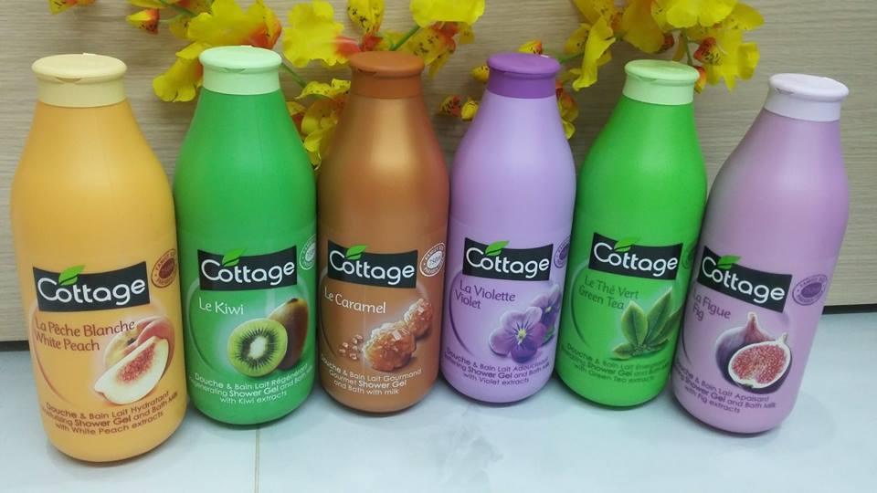Sữa tắm cottage chai 750ml