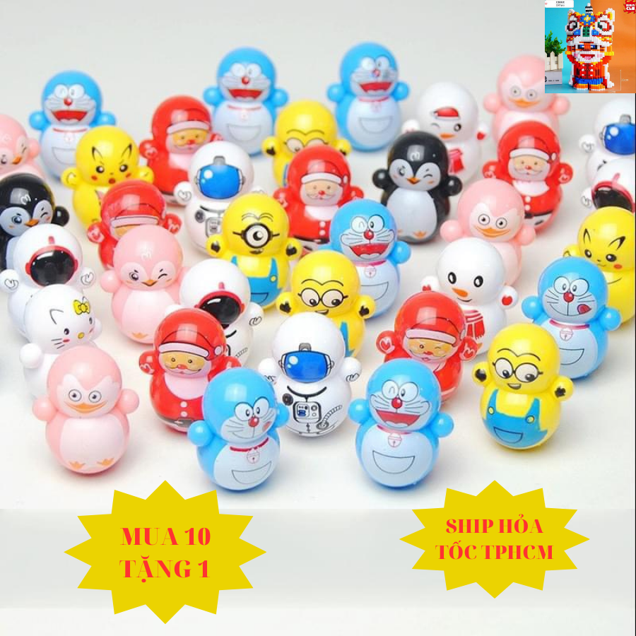 Lật đật mini, Đồ chơi lật đật mini hình thú cute dễ thương cho bé giải trí