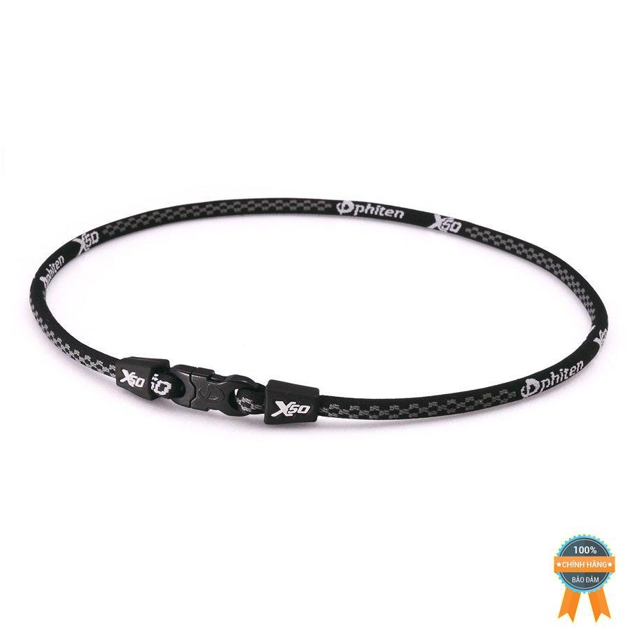 Vòng Đeo Cổ Phiten Rakuwa Necklace X50 - Đen (55cm)