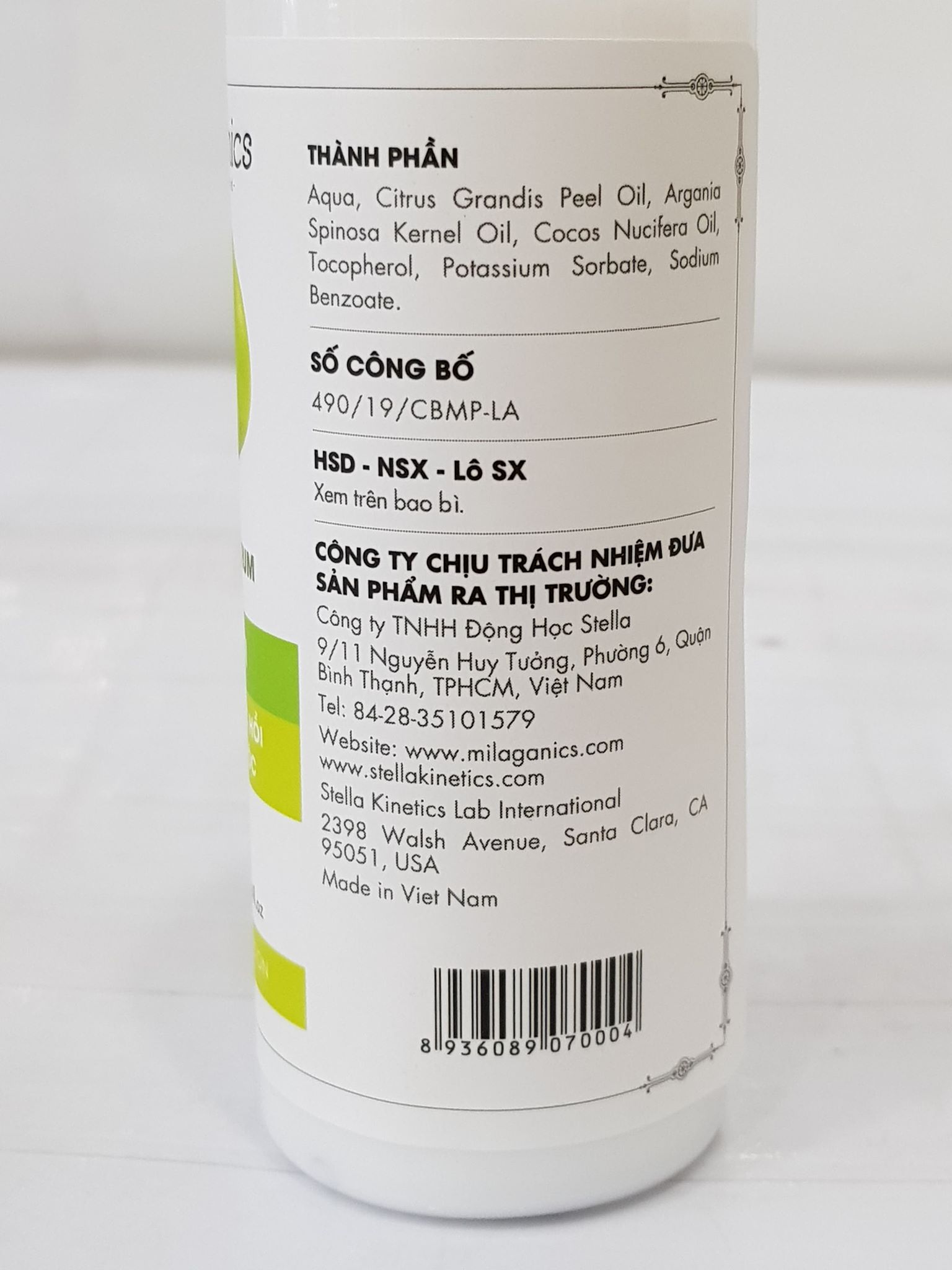 [HCM]Serum Bưởi MILAGANICS 100ml Ngăn Rụng Và Kích Thích Mọc Tóc